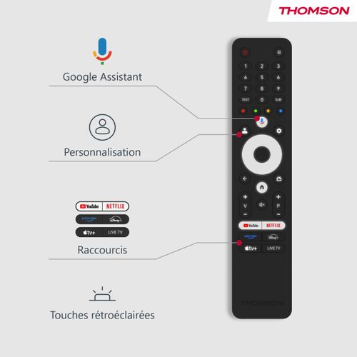 Téléviseur LED 50'' 126 cm THOMSON 50QG4S14