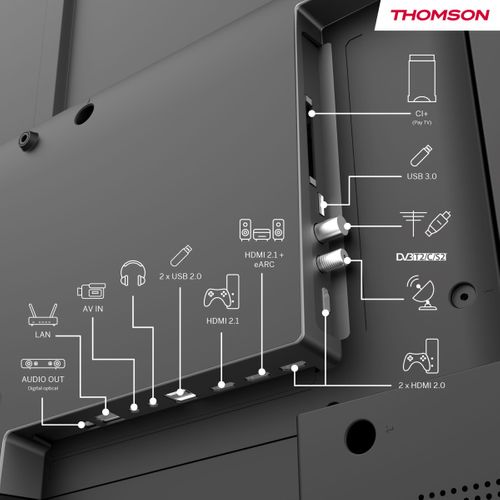 Téléviseur LED 50'' 126 cm THOMSON 50QG4S14