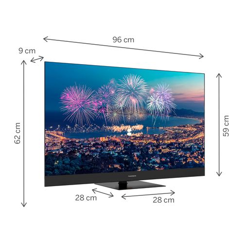 Téléviseur 43" (109 Cm) Qled Uhd Smart Google TV Plus - 43qg6c14