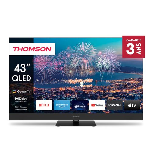 Téléviseur 43" (109 Cm) Qled Uhd Smart Google TV Plus - 43qg6c14