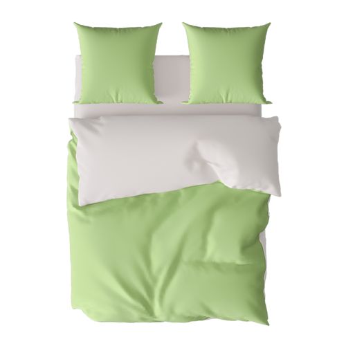 Parure Vert Blanc 140x210 Cm