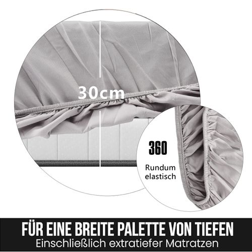 Parure Gris Foncé Gris Clair 140x210 Cm