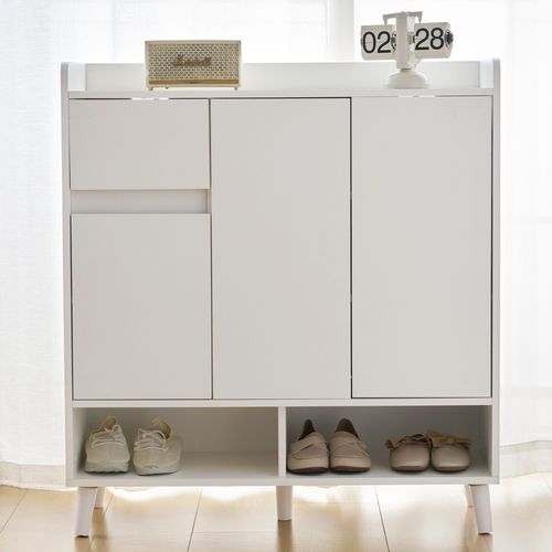 Meuble à Chaussures Avec Étagères Réglables H90 Cm X L99 Cm X P35 Cm