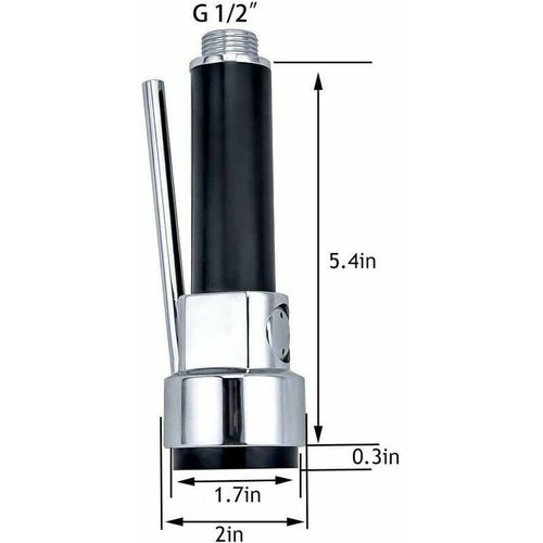 Douchette Robinet Cuisine Carivent  Laiton Rétractable Mitigeur Remplacement Extensible Chromé G1/2