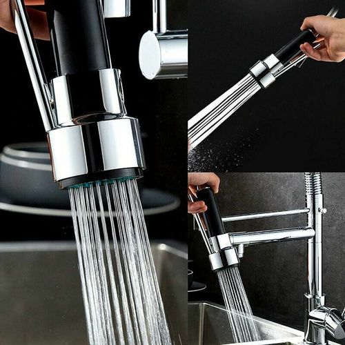 Douchette Robinet Cuisine Carivent  Laiton Rétractable Mitigeur Remplacement Extensible Chromé G1/2