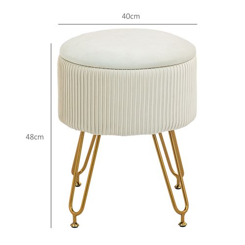 Banc Avec Rangement, Banc Rembourré 2 En 1 Recouvert, Banc De Lit Aspect Velours, Pour Couloir