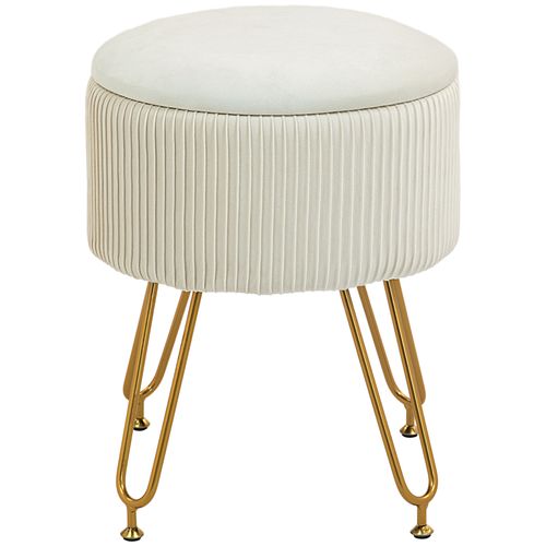 Banc Avec Rangement, Banc Rembourré 2 En 1 Recouvert, Banc De Lit Aspect Velours, Pour Couloir