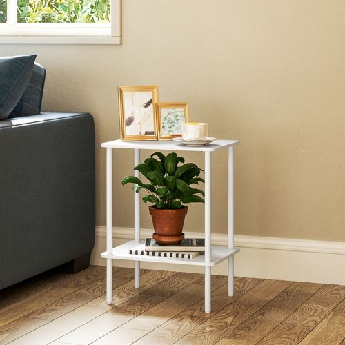 Table D'appoint, Table Basse Avec Compartiments De Rangement, Convient Pour Le Salon, La Chambre