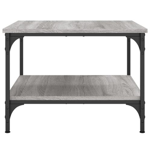 Table Basse, Table De Salon Sonoma Gris 55x55x40 Cm Bois D'ingénierie