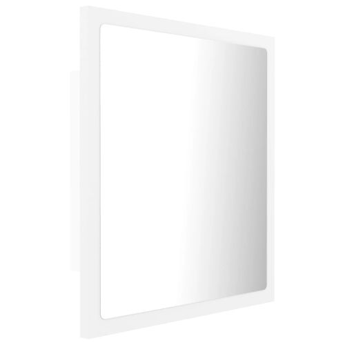 Miroir De Salle De Bain à LED - Miroir Mural Avec Éclairage Blanc 40x8,5x37 Cm Acrylique