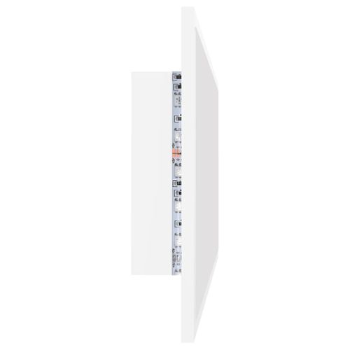 Miroir De Salle De Bain à LED - Miroir Mural Avec Éclairage Blanc 90x8,5x37 Cm Acrylique