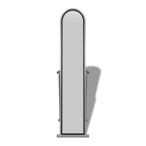Miroir - Miroir De Maquillage - Miroir Décoratif Autoportant Rectangulaire Pleine Longueur Gris