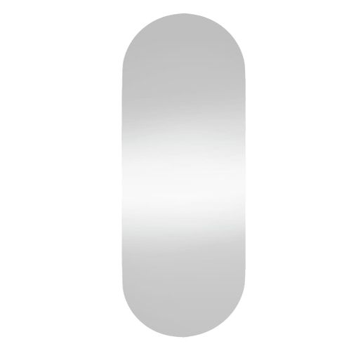 Miroir Mural - Miroir Suspendu - Miroir Décoratif 20x50 Cm Verre Ovale