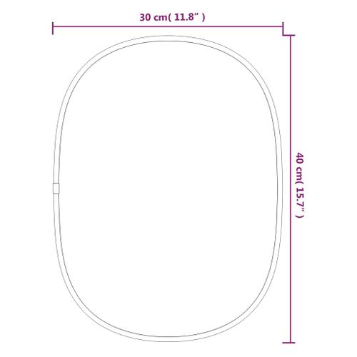 Miroir Mural - Miroir Suspendu - Miroir Décoratif Doré 40x30 Cm