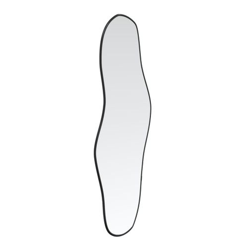 Miroir Mural - Miroir Suspendu - Miroir Décoratif Noir 80x35 Cm