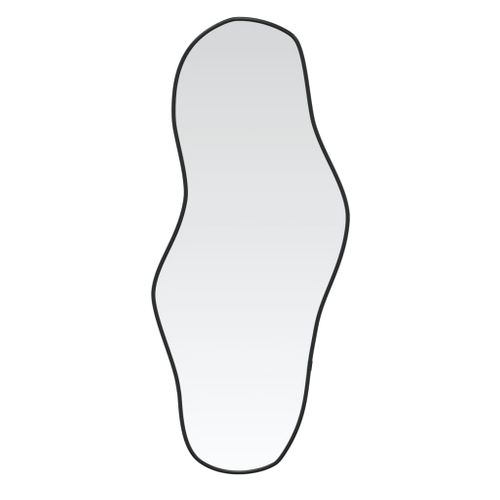 Miroir Mural - Miroir Suspendu - Miroir Décoratif Noir 80x35 Cm