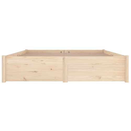 Lit Double - Lit Adulte Simple - Cadre De Lit Avec Tiroirs 120x200 Cm