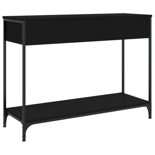 Table Console, Table D'entrée, Console Meuble Noir 100x34,5x75 Cm Bois D'ingénierie