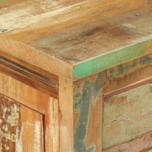 Meuble à Chaussures, Armoire à Chaussures 4 Couches Avec Tiroir Bois De Récupération