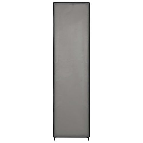Armoire De Rangement - Armoire De Chambre Avec 4 Compartiments Gris 175x45x170 Cm