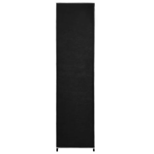 Armoire De Rangement - Armoire De Chambre Avec 4 Compartiments Noir 175x45x170 Cm
