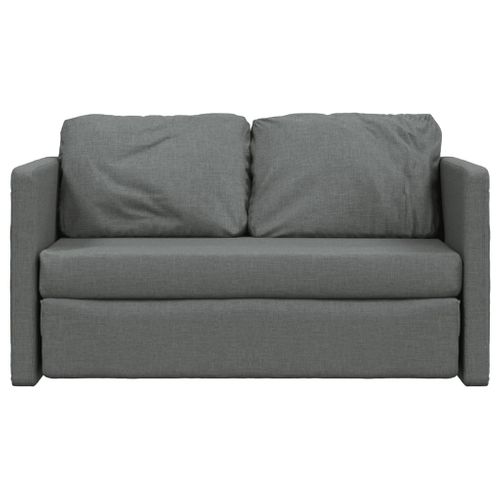 Canapé Convertible - Canapé-lit 2 En 1 Gris Foncé 112x174x55 Cm Tissu