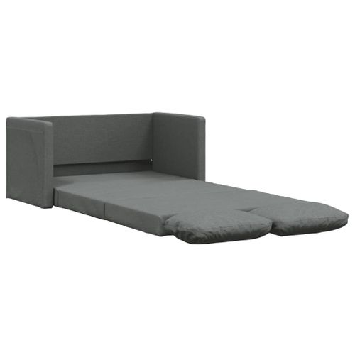 Canapé Convertible - Canapé-lit 2 En 1 Gris Foncé 112x174x55 Cm Tissu