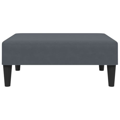 Canapé Convertible - Canapé-lit à 2 Places Avec Oreillers Et Repose-pied Gris Foncé - 216x84,5x70cm