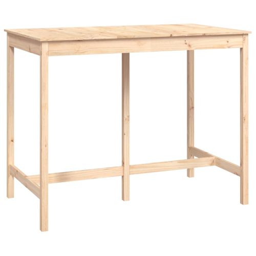 Table De Bar - Table Haute - Table à Manger 140x80x110 Cm Bois Massif De Pin