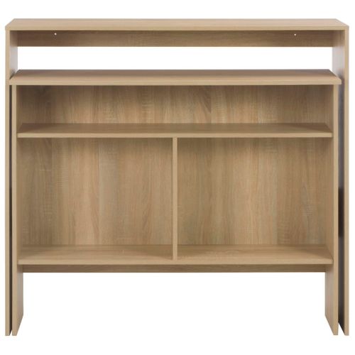 Table De Bar - Table Haute - Table à Manger Avec 2 Dessus De Table Chêne 130x40x120 Cm