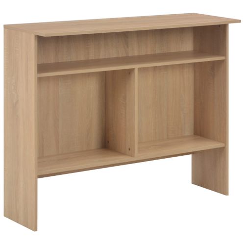 Table De Bar - Table Haute - Table à Manger Avec 2 Dessus De Table Chêne 130x40x120 Cm