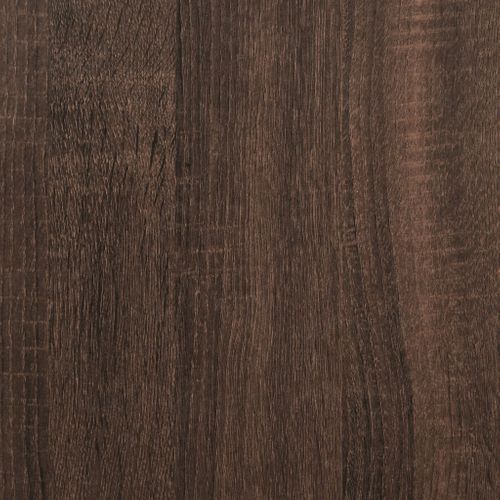 Table De Bar - Table Haute - Table à Manger Avec Étagère Chêne Marron Bois D'ingénierie