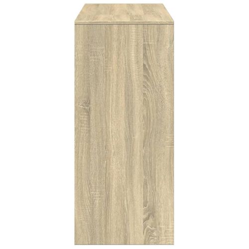 Table De Bar - Table Haute - Table à Manger Avec Étagère Chêne Sonoma Bois D'ingénierie