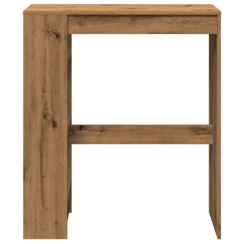 Table De Bar - Table Haute - Table à Manger Avec Étagères Chêne Artisanal Bois D'ingénierie
