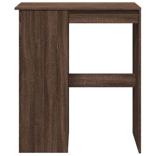 Table De Bar - Table Haute - Table à Manger Avec Étagères Chêne Marron Bois D'ingénierie