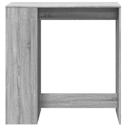 Table De Bar - Table Haute - Table à Manger Avec Étagères Sonoma Gris Bois D'ingénierie