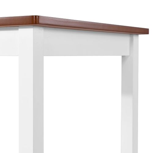 Table De Bar - Table Haute - Table à Manger Bois Massif 108x60x91 Cm