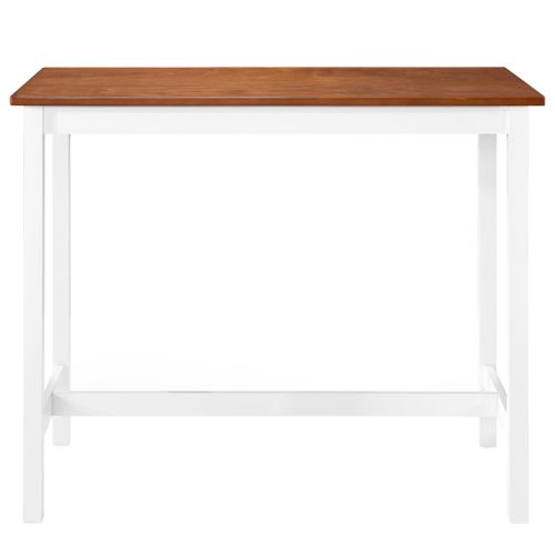 Table De Bar - Table Haute - Table à Manger Bois Massif 108x60x91 Cm