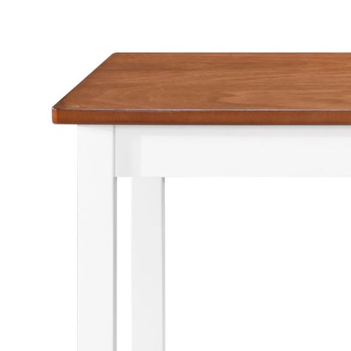 Table De Bar - Table Haute - Table à Manger Bois Massif 108x60x91 Cm