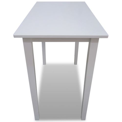 Table De Bar - Table Haute - Table à Manger En Bois Blanc