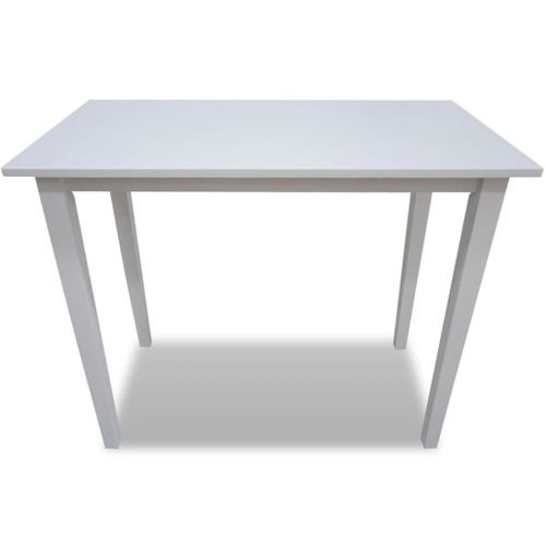 Table De Bar - Table Haute - Table à Manger En Bois Blanc