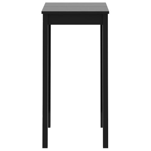 Table De Bar - Table Haute - Table à Manger Mdf Noir 55x55x107 Cm