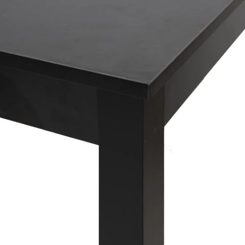 Table De Bar - Table Haute - Table à Manger Mdf Noir 55x55x107 Cm