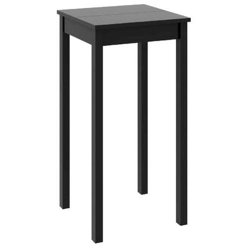 Table De Bar - Table Haute - Table à Manger Mdf Noir 55x55x107 Cm