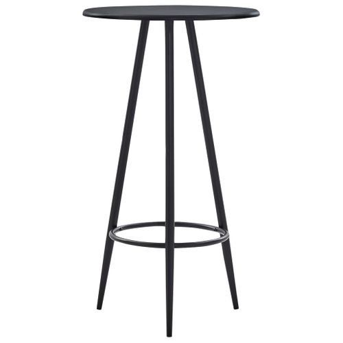 Table De Bar - Table Haute - Table à Manger Noir 60x107,5 Cm Mdf