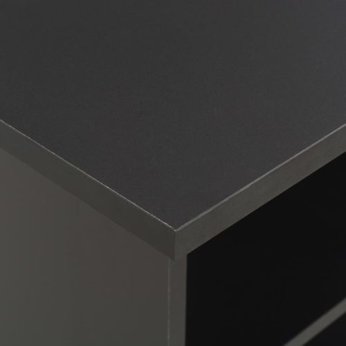 Table De Bar - Table Haute - Table à Manger Noir 60x60x110 Cm