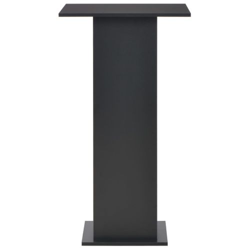 Table De Bar - Table Haute - Table à Manger Noir 60x60x110 Cm