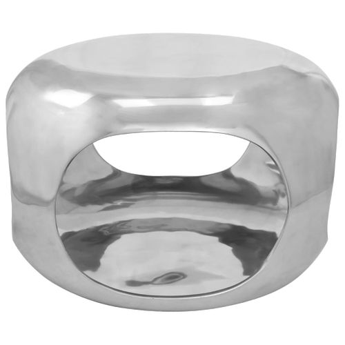 Table Basse - Table De Salon Aluminium 50x50x30 Cm Argenté