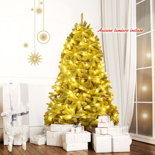 Sapin De Noël - Arbre De Noël Artificiel 180 Cm Pvc Avec Socle En Métal Décoration De Noël