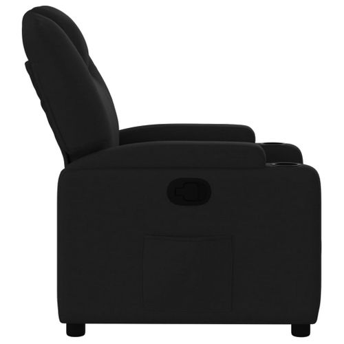 Fauteuil Relax - Fauteuil Inclinable - Fauteuil De Relaxation Noir Tissu